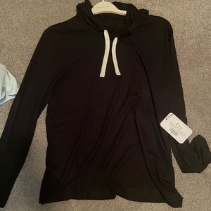 NWT Zyia Black Boyfriend Hoodie in Size Large.